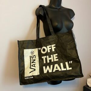 Vans Off The Wall Reusable Tote Bag Photographs on one side